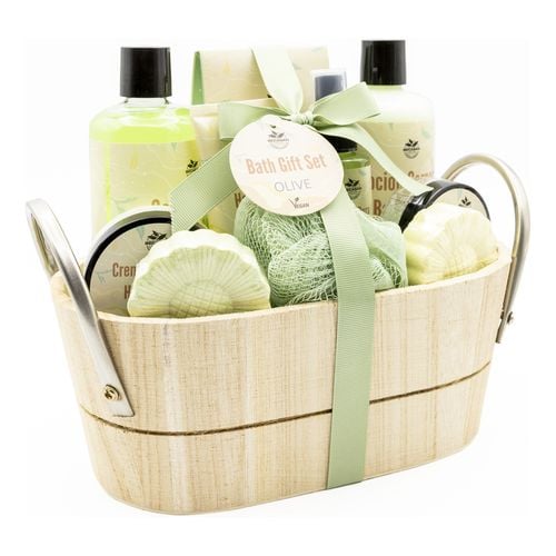 Cesta de Madeira Oliva Essencial